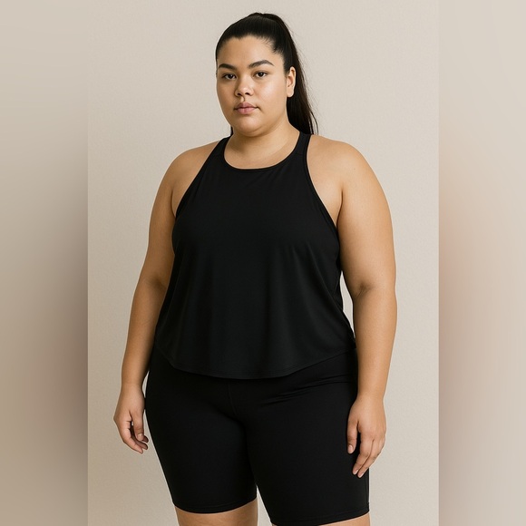 all in motion Tops - All In Motion Black Athletic Tank Top XXL Workout Activewear Goth Grunge Boho